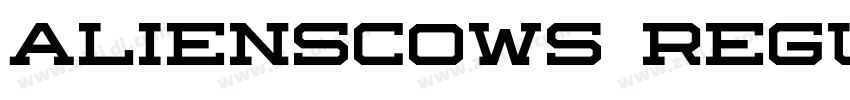 Alienscows Regular字体转换